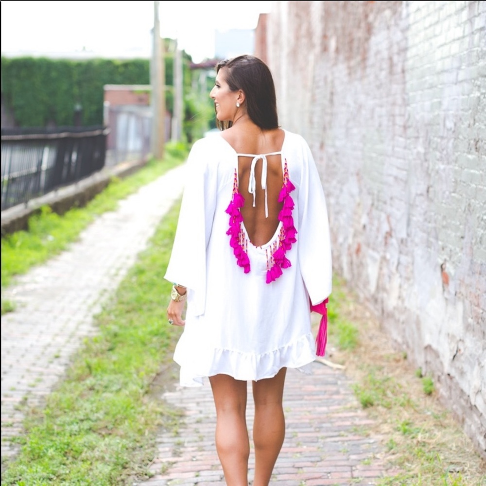 Sundress Short Beaded Beach Dress - Picture 2 of 5